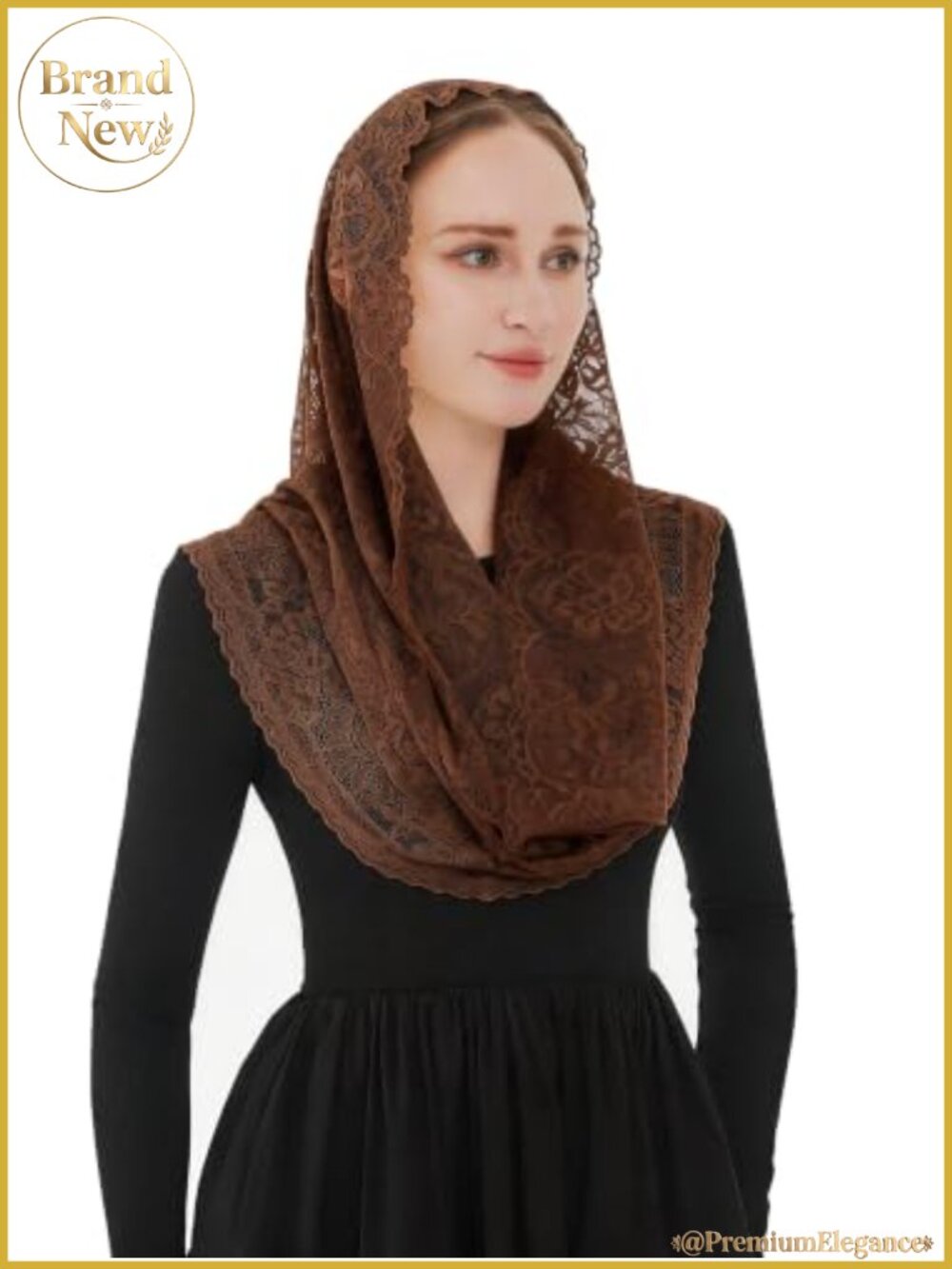 Women's Infinity Church Veil Lace Mantilla Scarf for Prayer Chapel